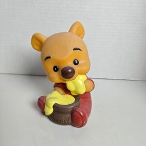 Vintage Winnie The Pooh Squeak Toy Squeaker Disney Rubber Vinyl